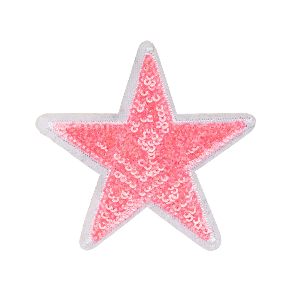 Parche bordado lentejuelas estrella brillante para coser o planchar - imagen 2