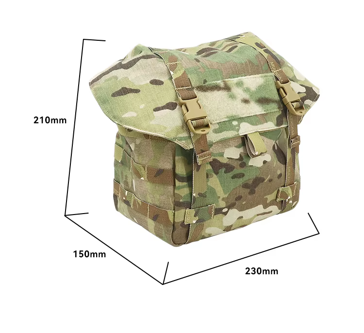 Detalle del sistema MOLLE y conexiones