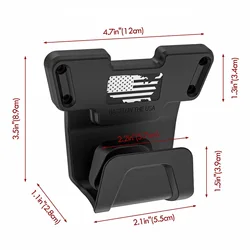 Soporte magnético para pistola en nailon con protección de gatillo