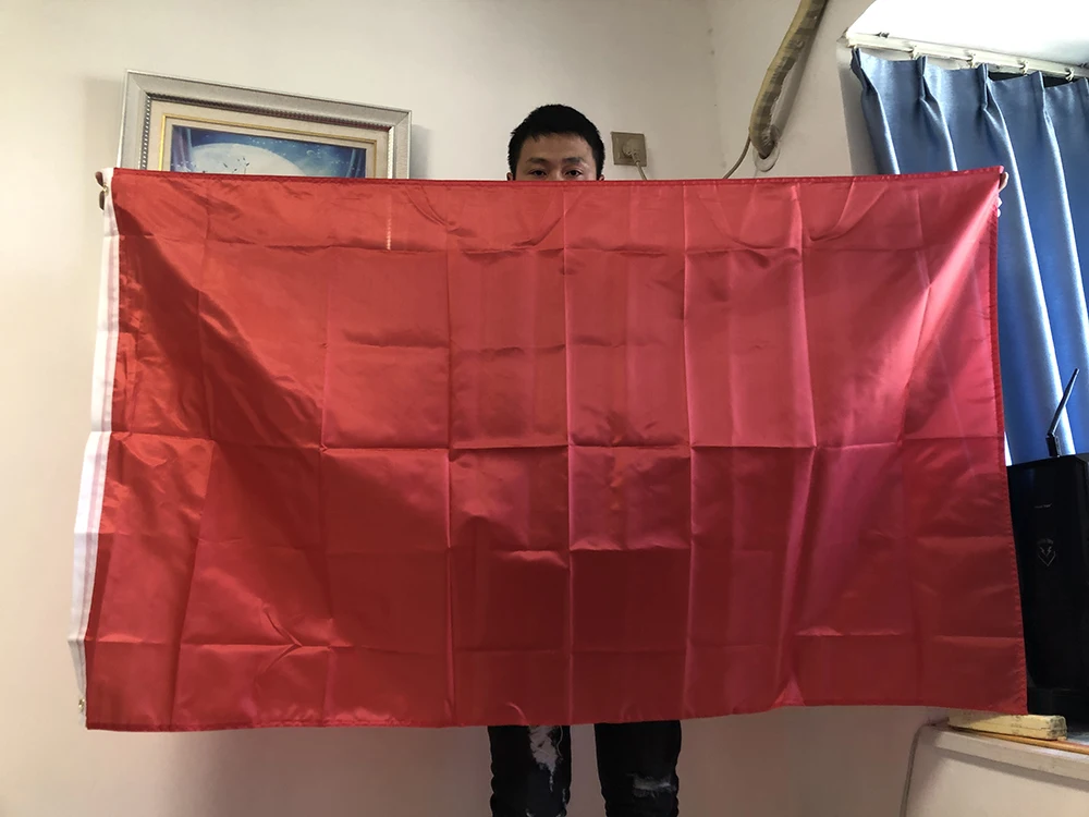 Bandera del cielo roja 90x150 cm de poliéster