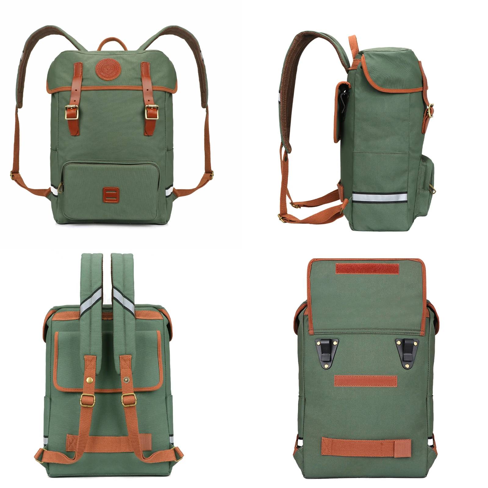 Bolsa lona tourbon bicicleta portabicicletas convertible mochila urbana