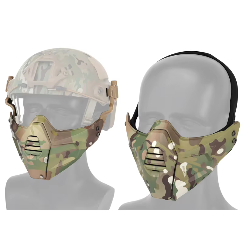 Máscara táctica Airsoft media cara Protección CS - imagen 4