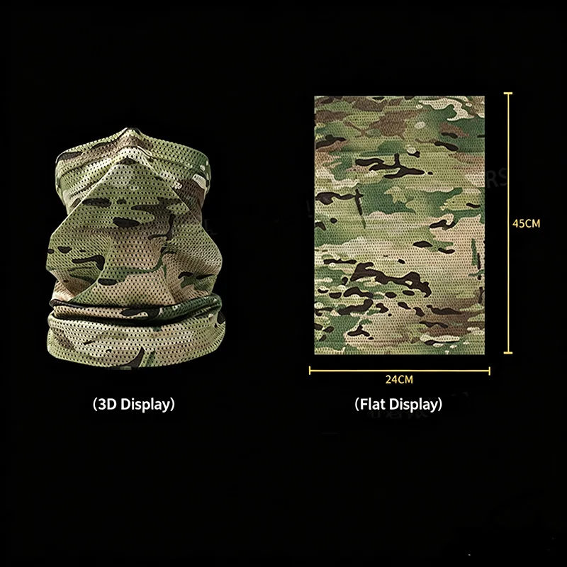 Protector de cuello táctico ligero veraniego para protección solar - imagen 5