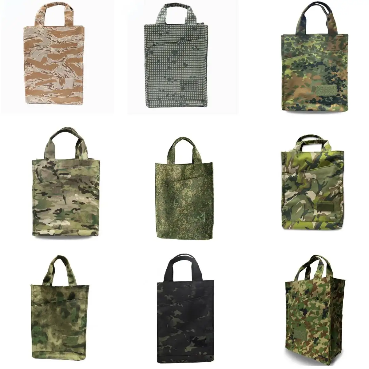 Bolsa táctica impermeable A-TACS FG/EMR camuflada Flecktarn - imagen 3