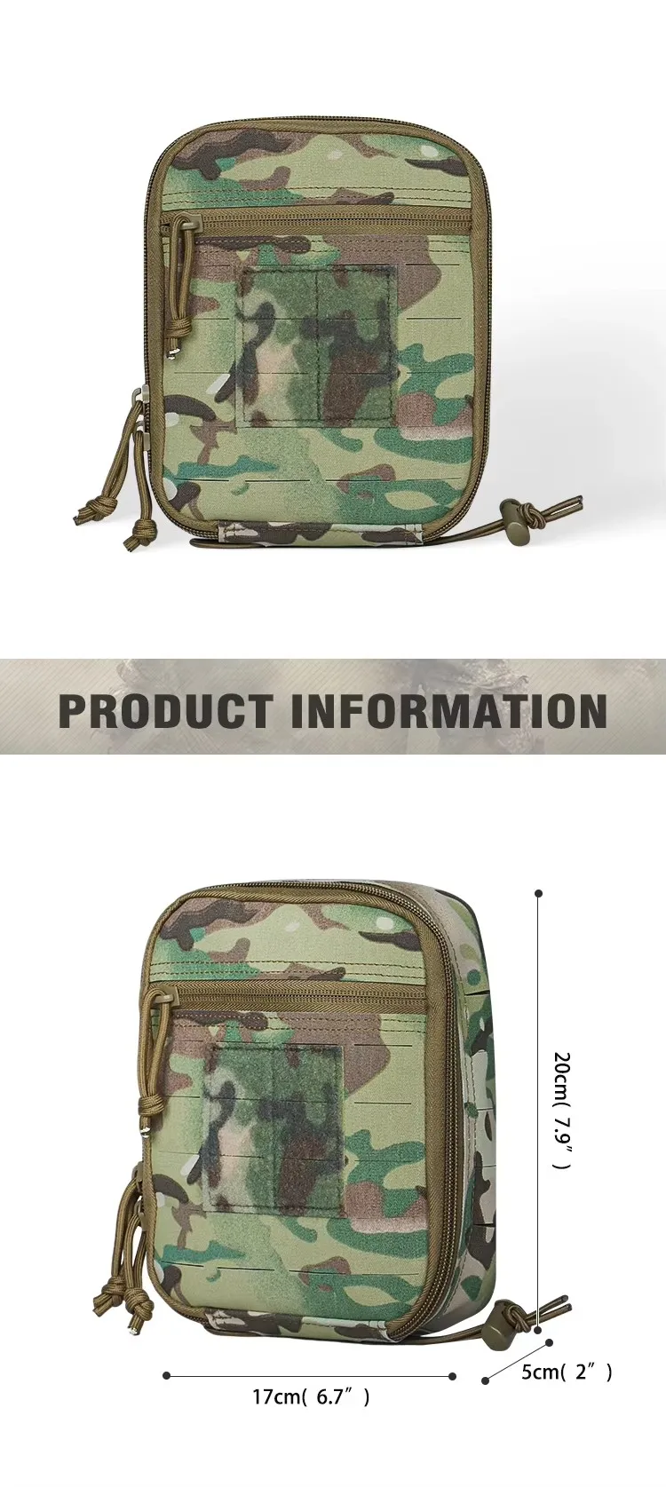 Bolsa táctica modular con sistema Molle