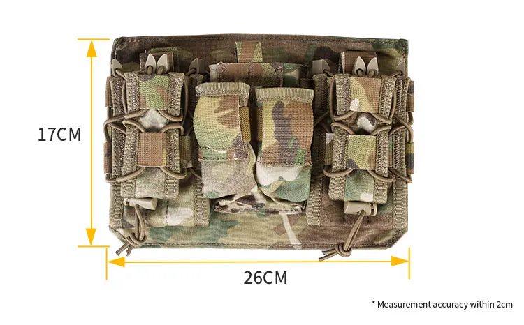 Panel frontal con tres bolsas para revistas