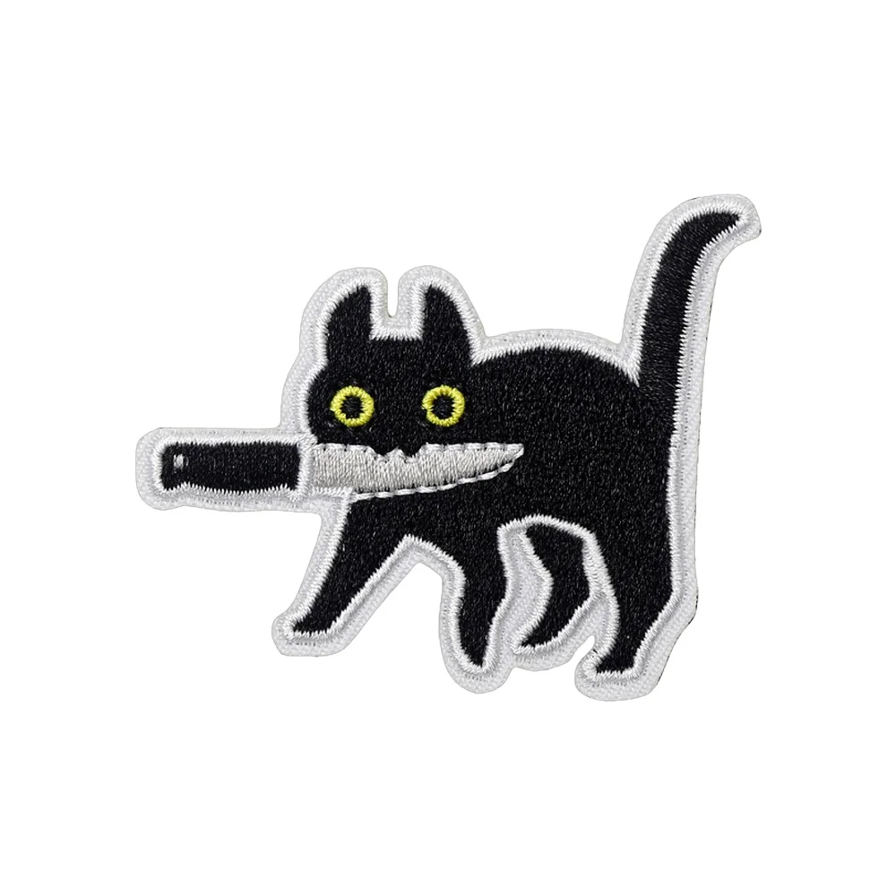 Parche Assassin Cat sobre superficie de velcro