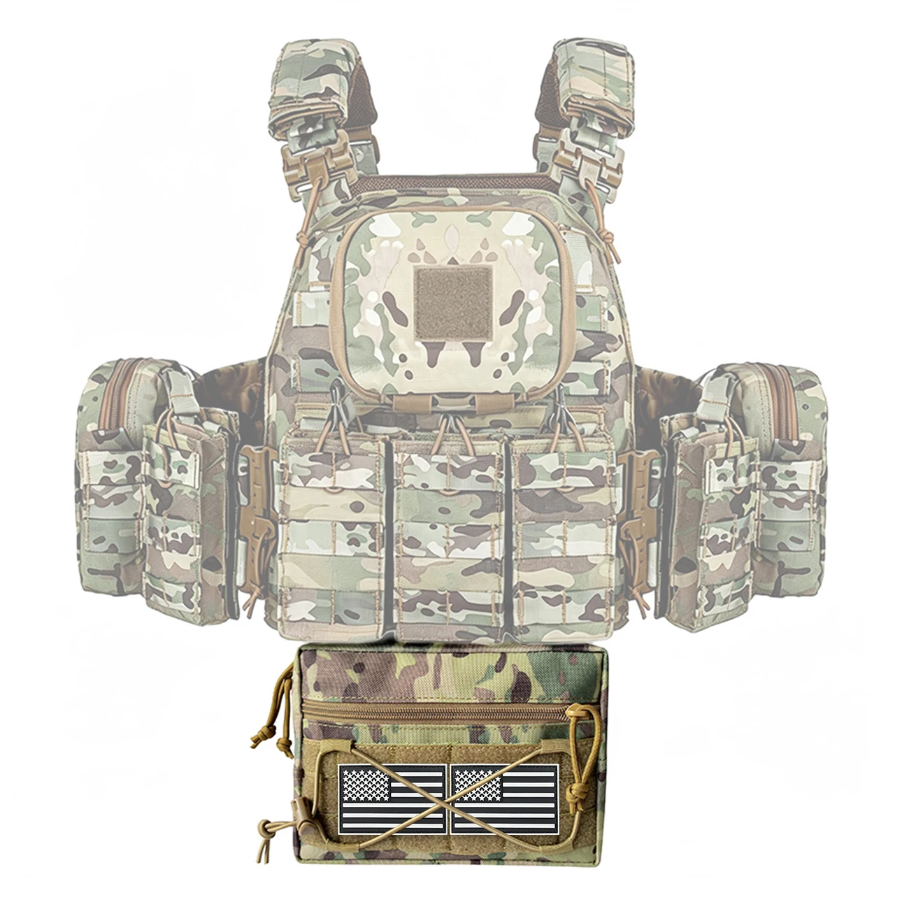 Vista de la bolsa auxiliar para equipo de exterior