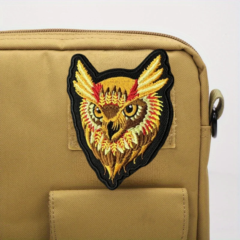 Parche táctico águila bordado con gancho y bucle para chaleco - imagen 3