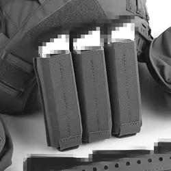 Funda para cargadores de pistola MOLLE, liberación rápida táctica