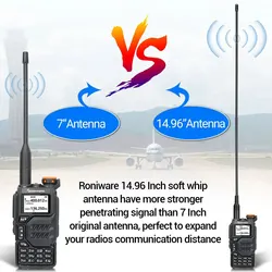 Antena AM-771 banda completa 108-136 MHz para walkie Baofeng