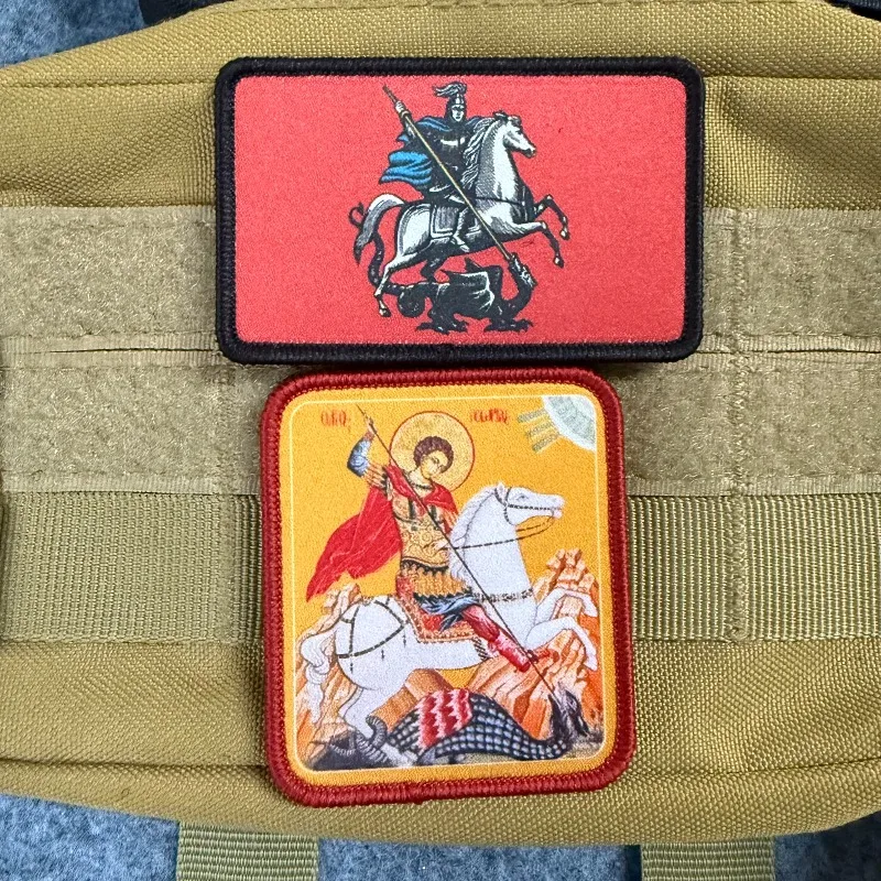 Parche táctico Arcángel San Miguel – Velcro adhesivo - imagen 2
