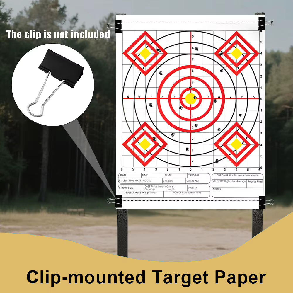 Papel diana multianillo para tiro deportivo – Arco y airsoft - imagen 2