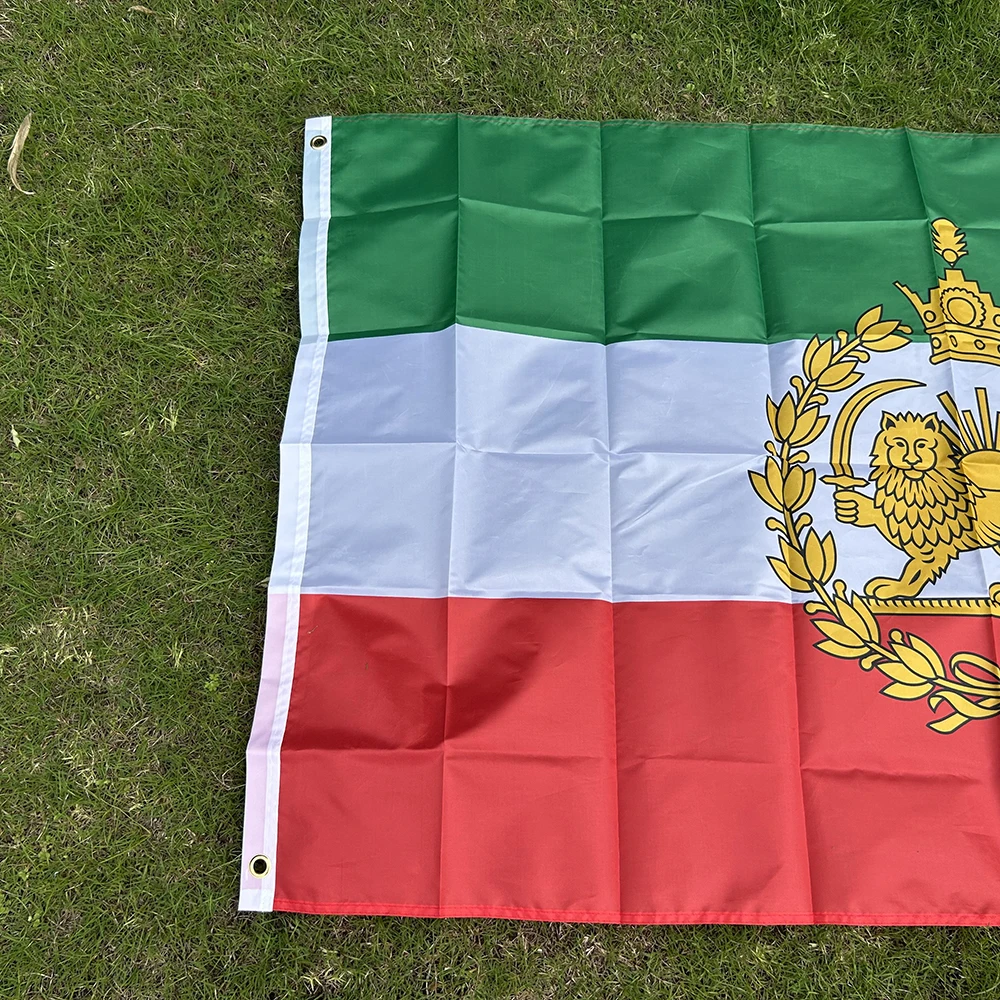 Bandera de Irán con León histórico y corona Pahlavi - imagen 4