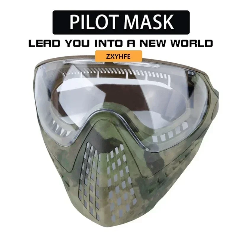 Máscara táctica Airsoft para todo el rostro con lentes intercambiables - imagen 3