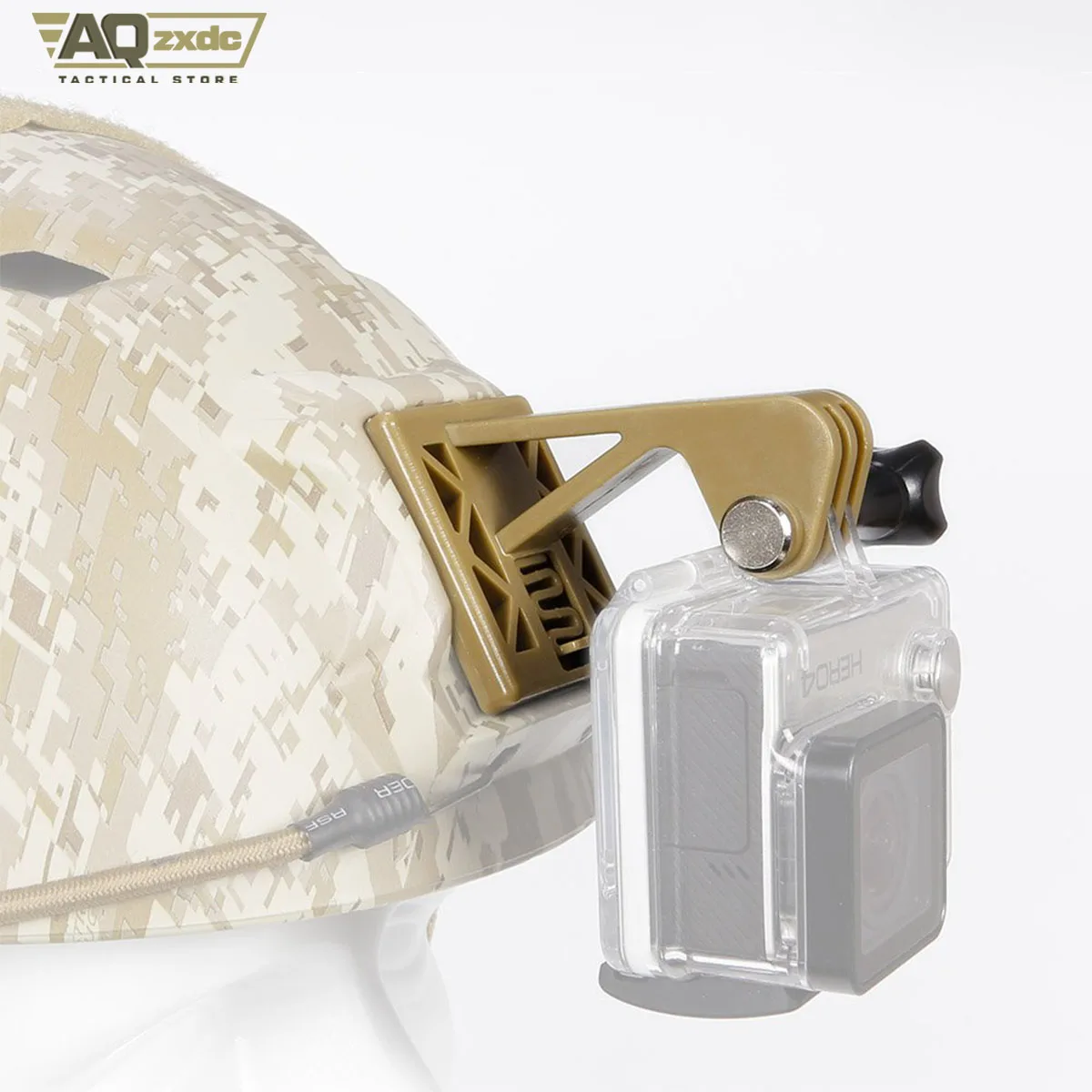AQzxdc Base de montaje para casco NVG con soporte de camara de accion - imagen 3