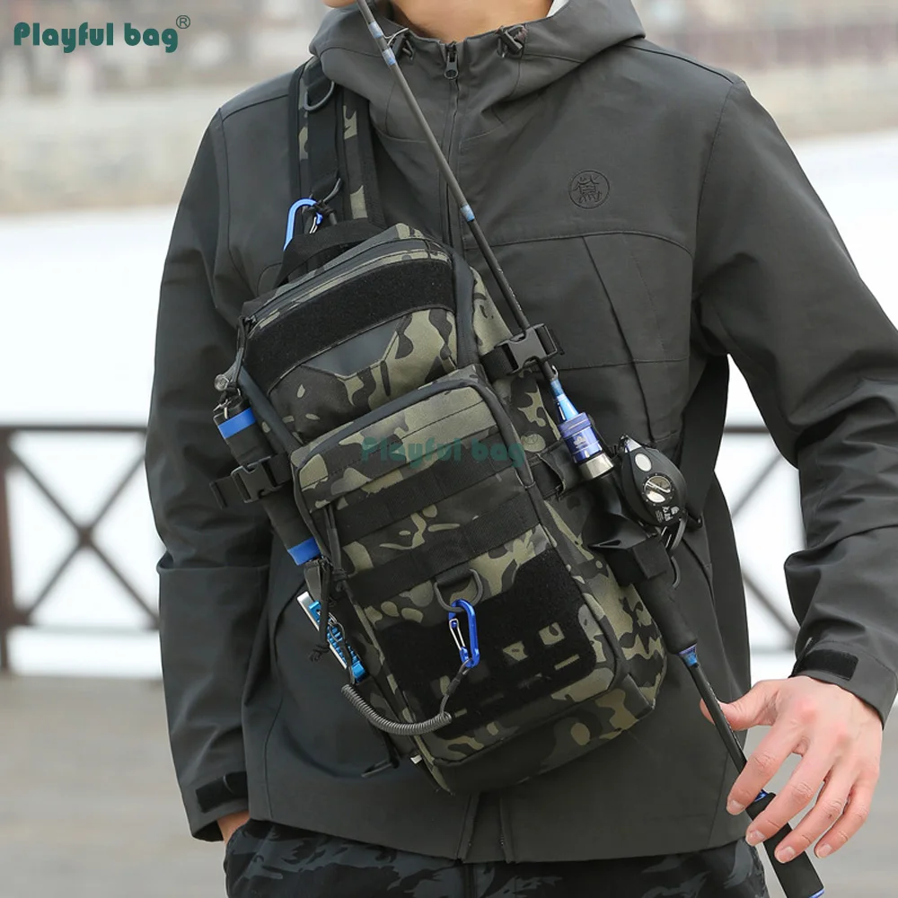 Bolsa Bandolera Táctica MOLLE AVA380 para Motociclismo y Aventura - imagen 5
