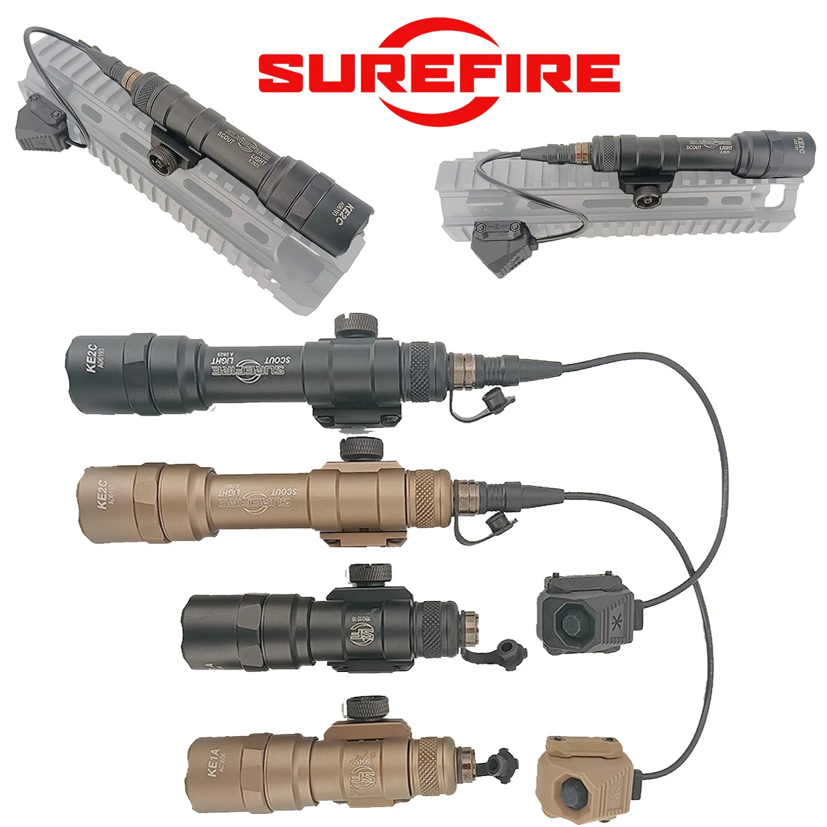 SureFire M300/M600 linterna táctica con interruptor remoto Unity Axon