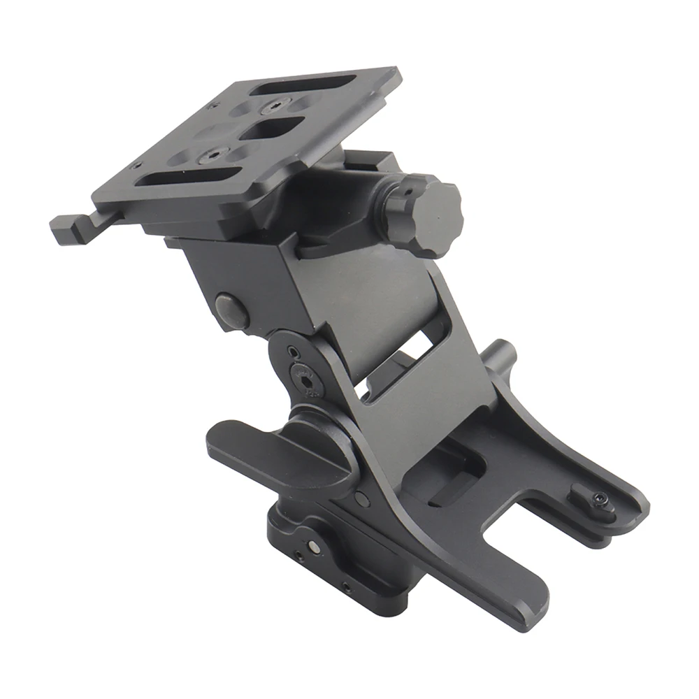 Vista del adaptador para montaje en casco NVG
