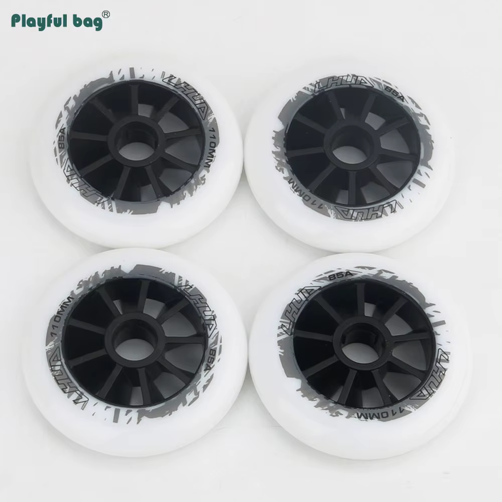 Ruedas velocidad profesionales patines inline – 110mm 85A poliuretano alta densidad - imagen 3