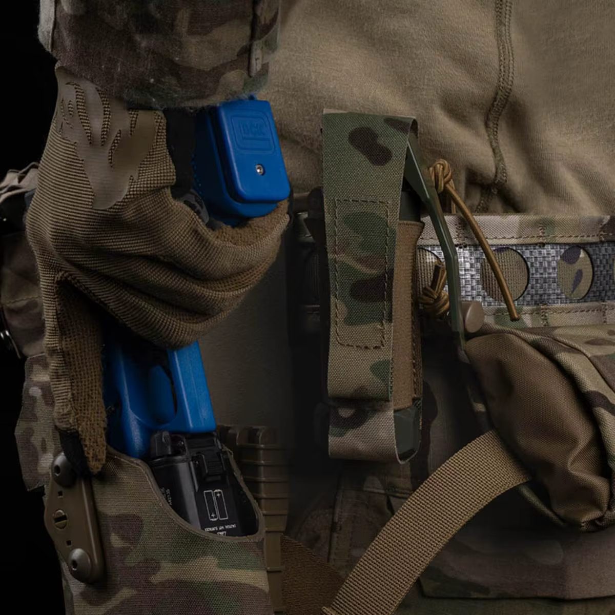 WG Bolsa táctica multiusos MOLLE para granadas de humo y torniquete