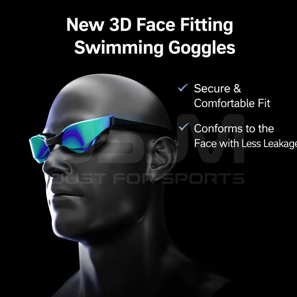 JSJM Gafas de natación profesionales con gorro, funda y toalla