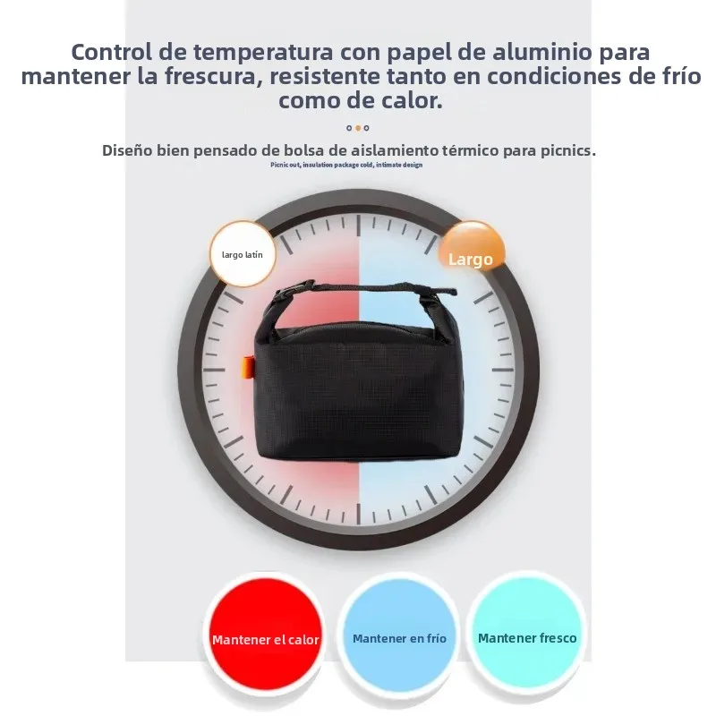 Bolsa térmica impermeable de aluminio, plegable tipo Bento - imagen 4
