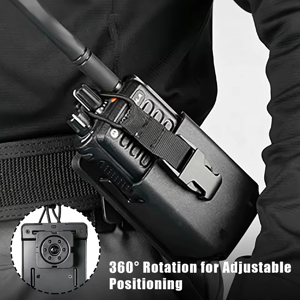 Funda MOLLE táctica para walkie talkie con clip liberación rápida - imagen 2