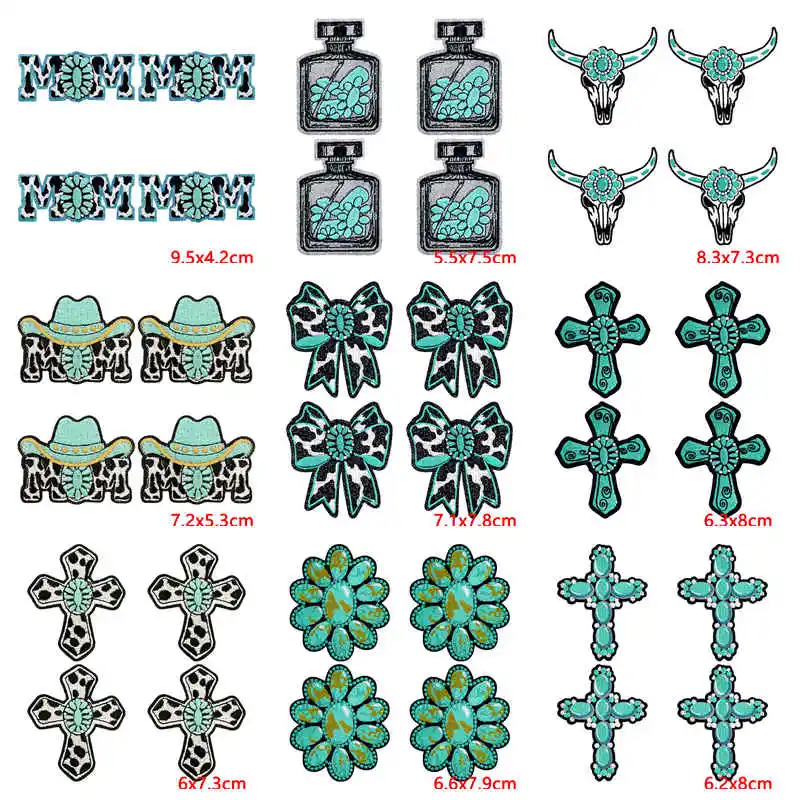 Parche termoadhesivo turquesa para vaquero y manualidades - imagen 4