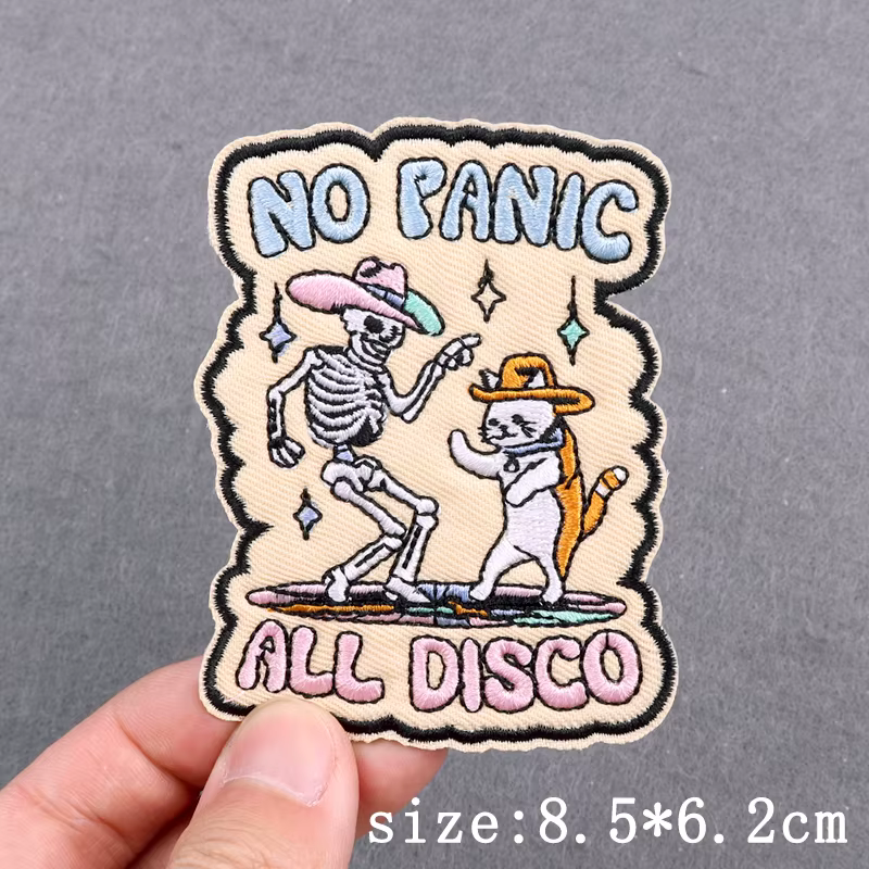 Parche morale bordado termoadhesivo Punk – Para ropa