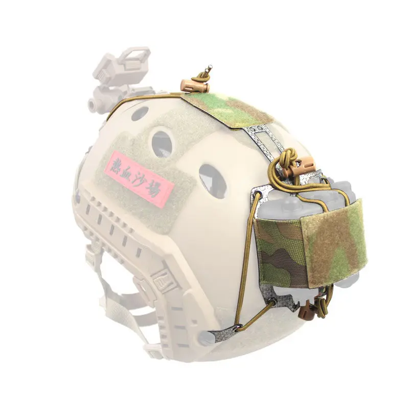Bolsa táctica para casco PVS-31 con fijación y batería - imagen 2