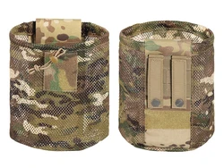 Bolsa táctica MOLLE de malla plegable con cordón ajustable