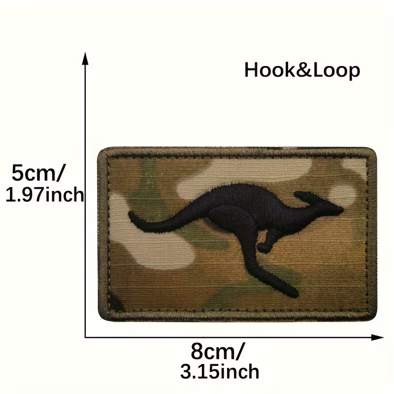 Parche táctico Velcro canguro australiano bordado para mochilas - imagen 2