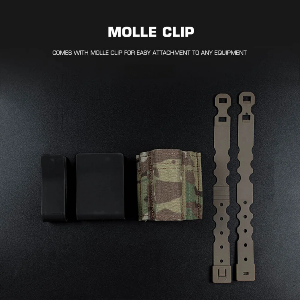 POSEIDON DEFENSE Bolsa táctica para cargadores MOLLE con clip - imagen 4