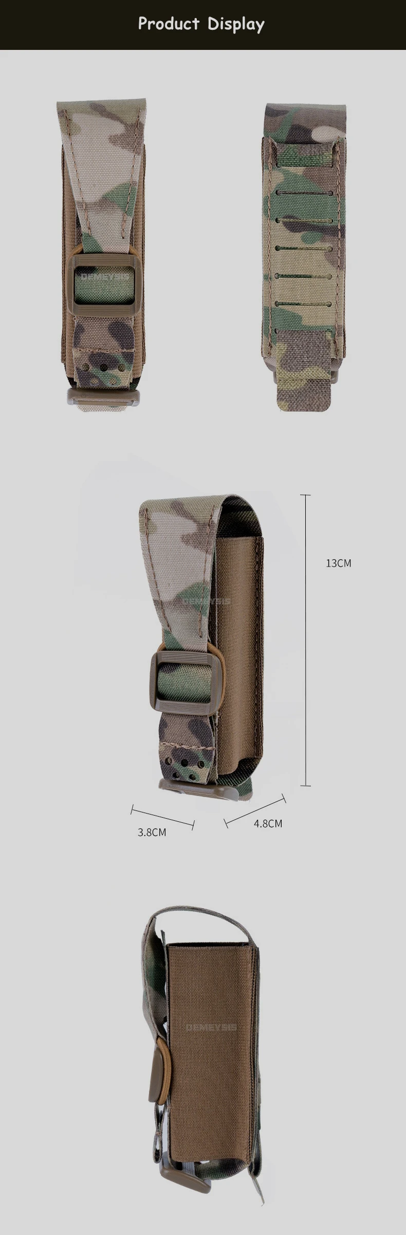 Sistema MOLLE para montaje versátil