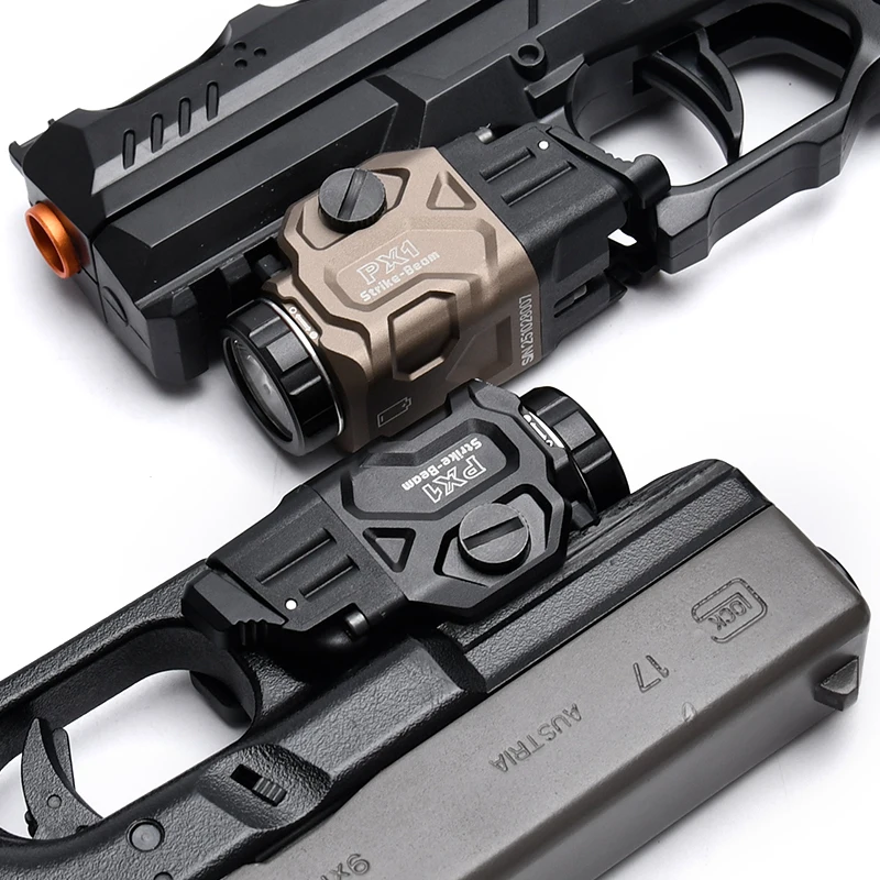 WADSN Linterna táctica PX1 de metal para pistola riel Picatinny Glock - imagen 3