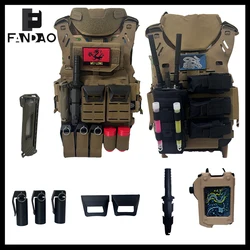Accesorios tácticos airsoft impresos en 3D: caja de batería y granada