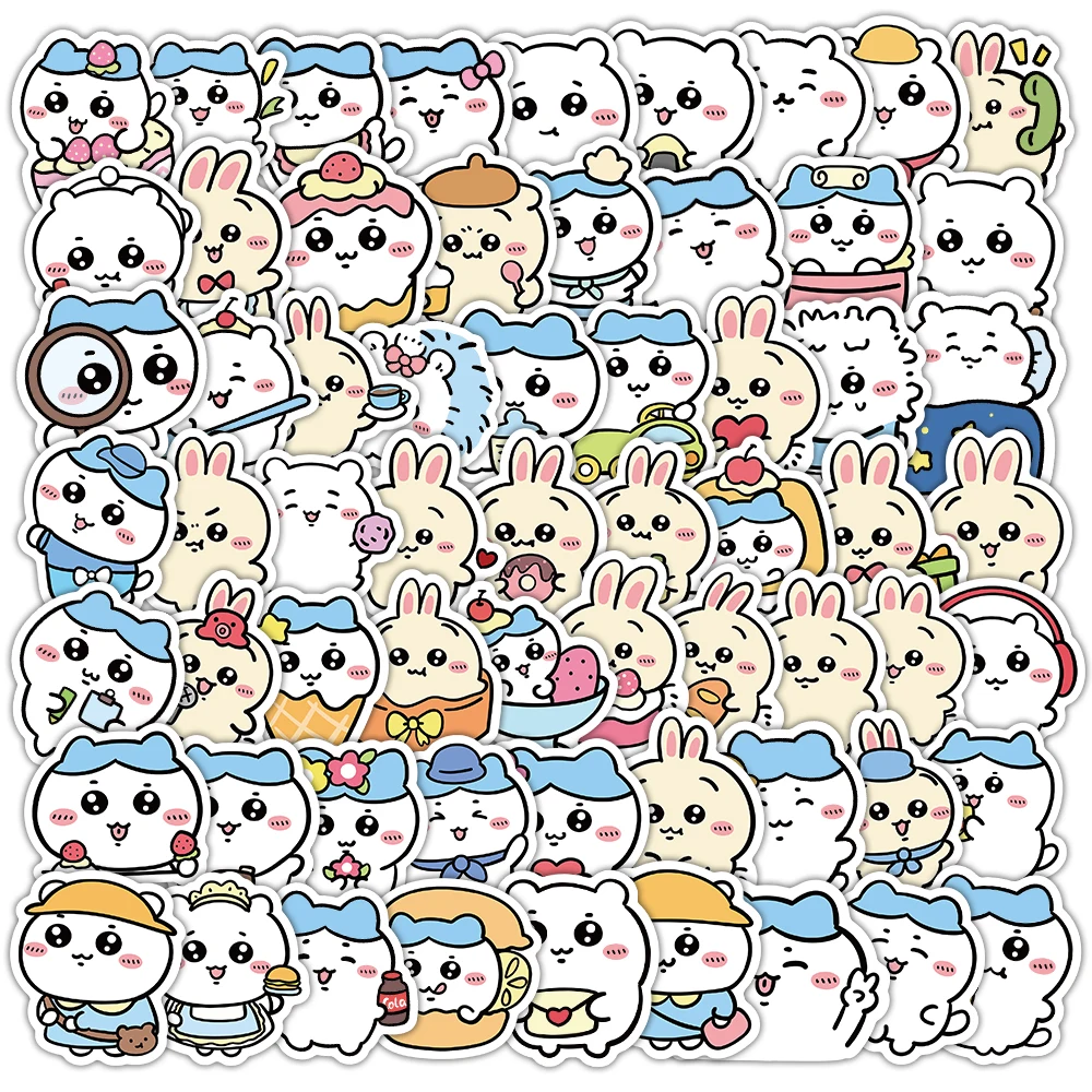 Jiikawa pegatinas kawaii Chiikawa para portátil y papelería infantil