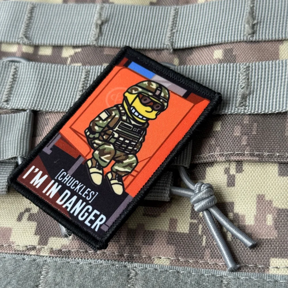 Parche táctico Chuckles I'm in Danger – Insignia de velcro - imagen 5