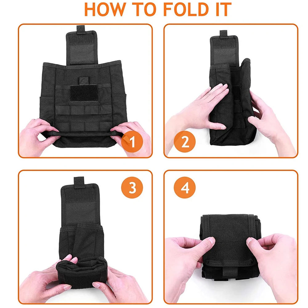VULPO Bolsa táctica MOLLE plegable para caza y airsoft - imagen 5