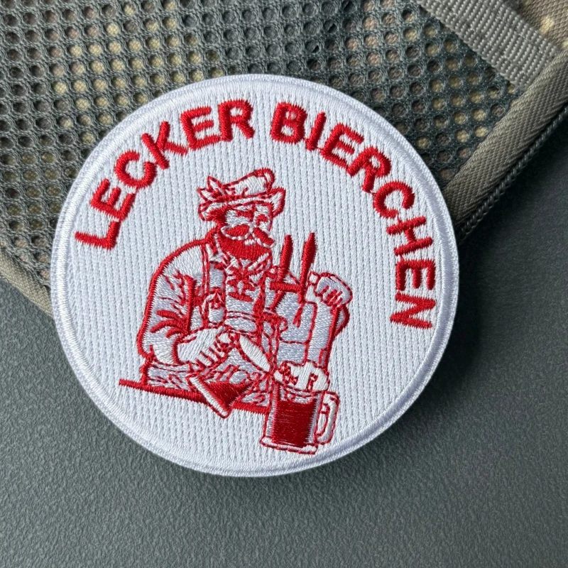 Lecker Bierchen parche táctico moral bordado gancho y bucle brazalete - imagen 3