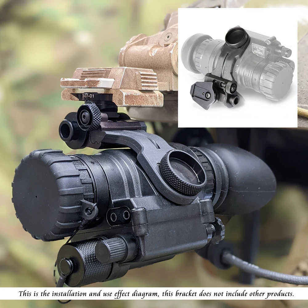 Soporte NVG PVS14 de aluminio con adaptador L4G24 y riel dovetail - imagen 5