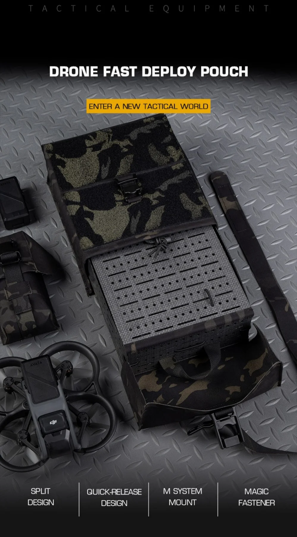Bolsa compacta POSEIDON DEFENSE para drone FPV