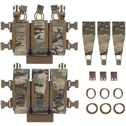 Panel frontal MOLLE portacargadores triple 5,56mm táctico