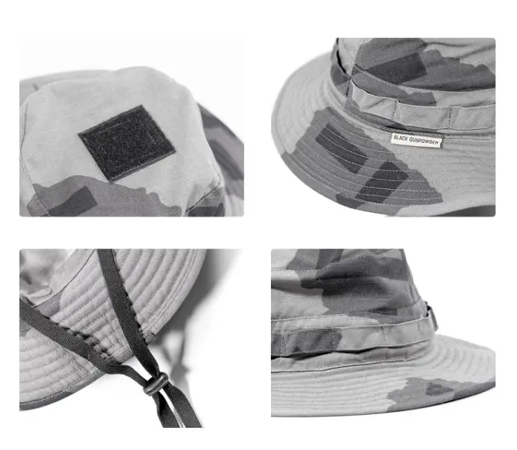 Detalle del diseño camuflado y la caída del ala