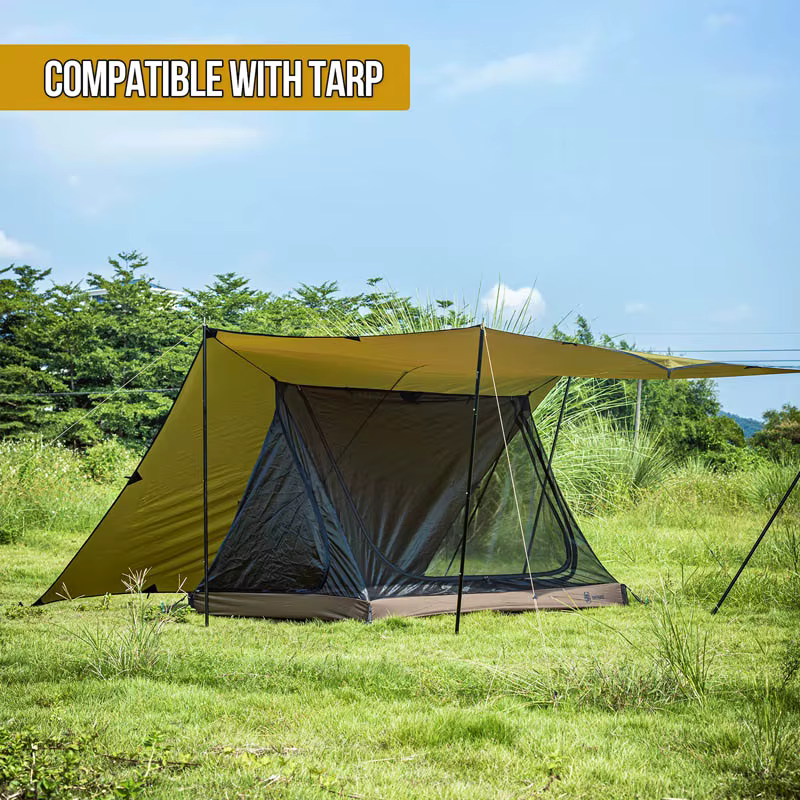 OneTigris Tienda de campaña impermeable con suelo tipo bañera y malla - imagen 2