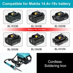Estación de soldadura inalámbrica para Makita, DeWalt y Milwaukee