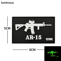 Parche táctico PVC AK AR goma luminosa suave