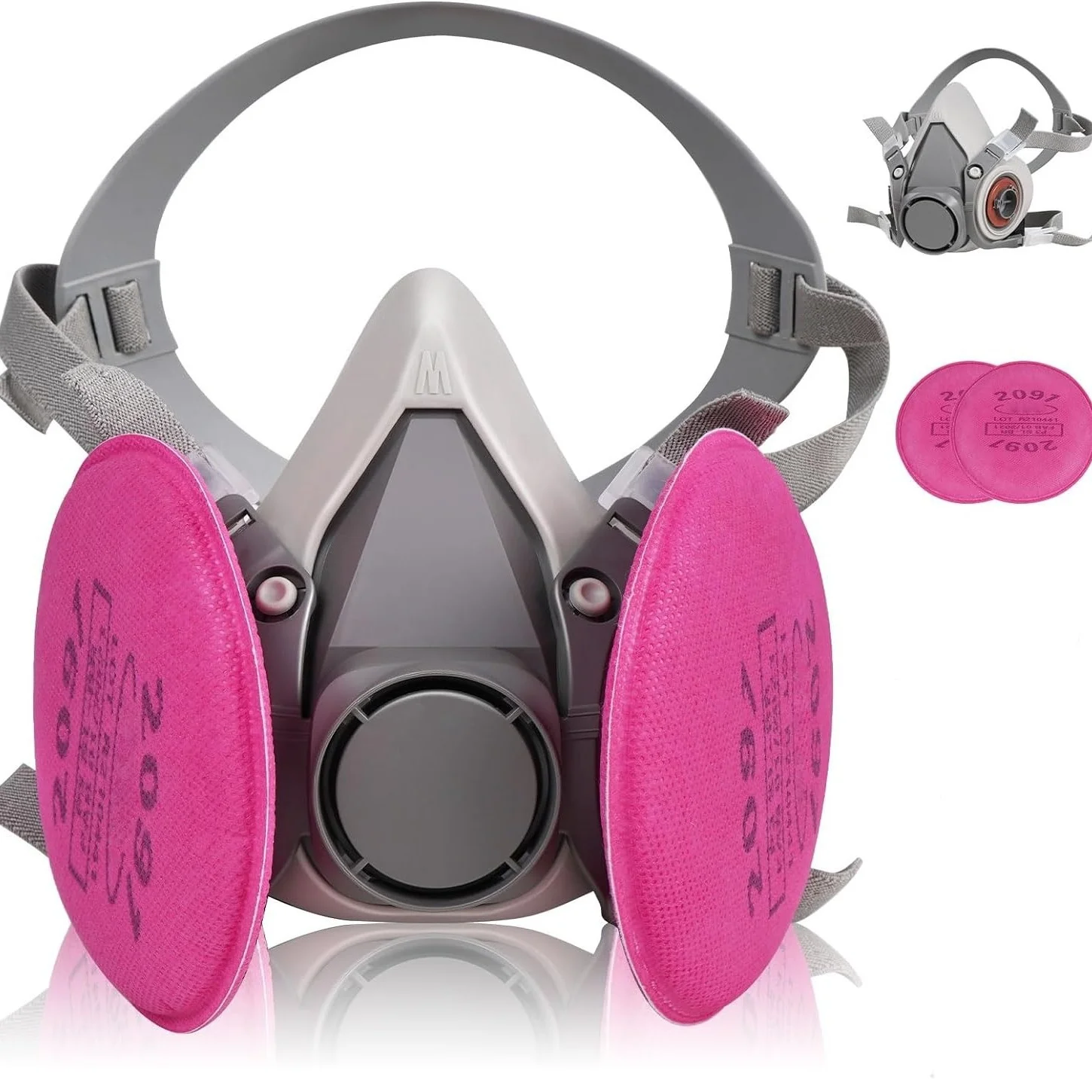 3M 6200 – Respirador completo con filtros anti partículas - imagen 2