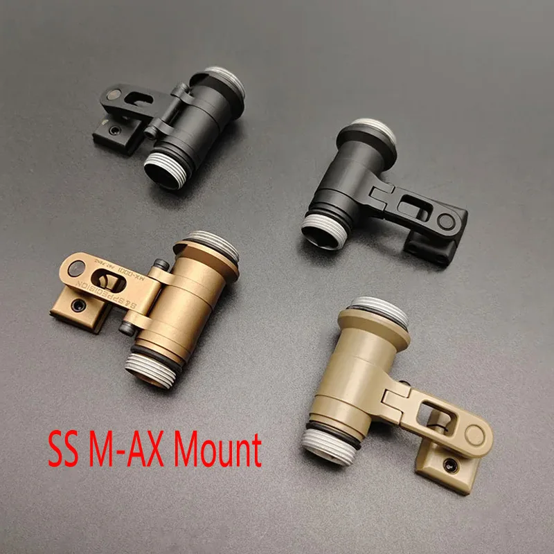 SOTAC SS MAX soporte linterna casco táctico riel Picatinny KIJI OKW - imagen 4